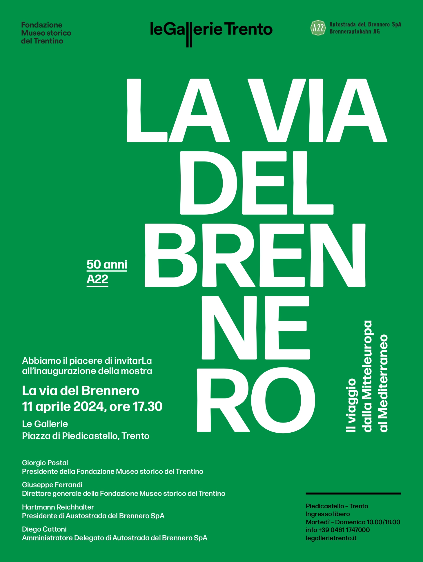 Invito La Via del Brennero